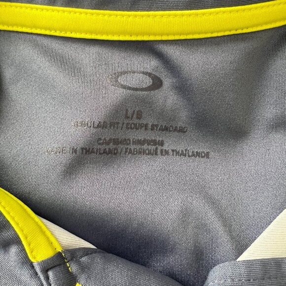 Oakley Men's The Players Championship Stripe Short Sleeve Golf Polo Shirt Large - Picture 7 of 9